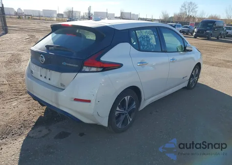 2019 Nissan Leaf Sl Plus из США, поврежденный, VIN 1N4BZ1CP6KC320167